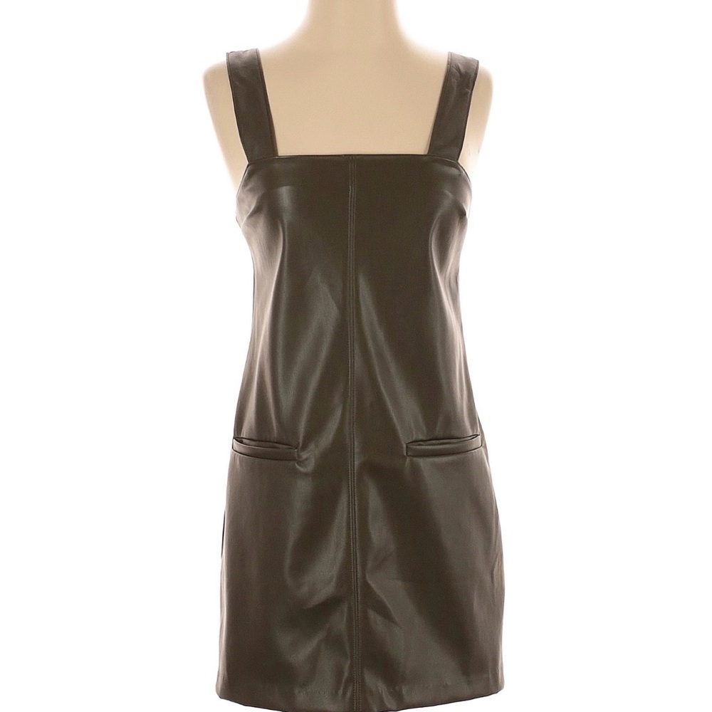 Abercrombie & Fitch Green Leather Dress